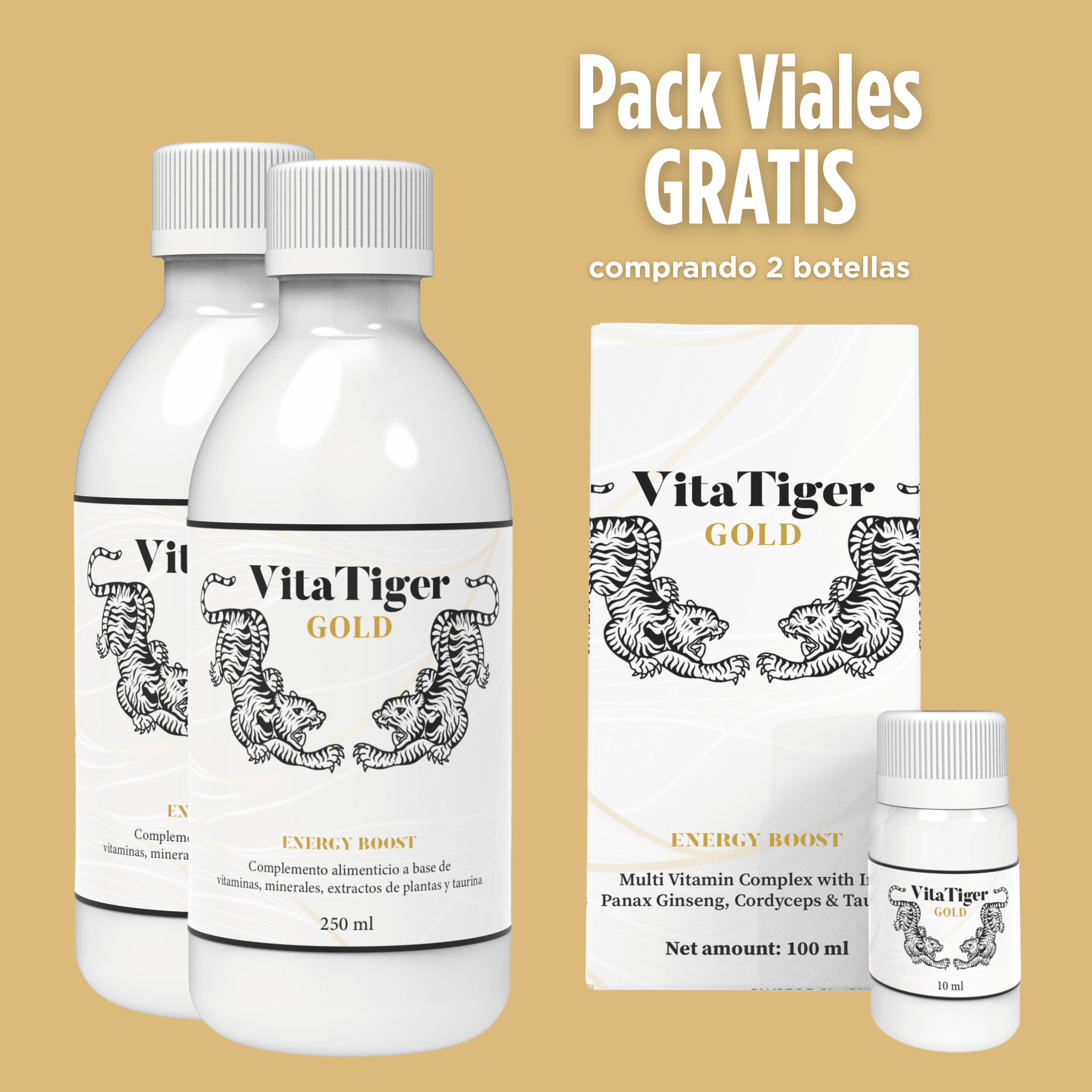 2 Botellas + Caja de Viales de Regalo