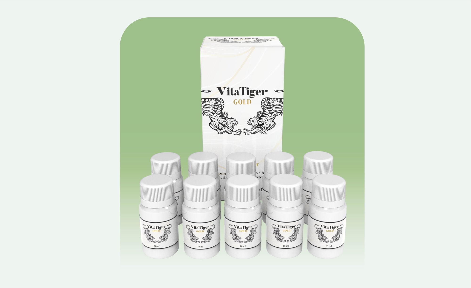 VITATIGER GOLD – 10 Viales x 10 ml (100 ml | 10 Dosis)